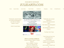 Tablet Screenshot of juliearts.com